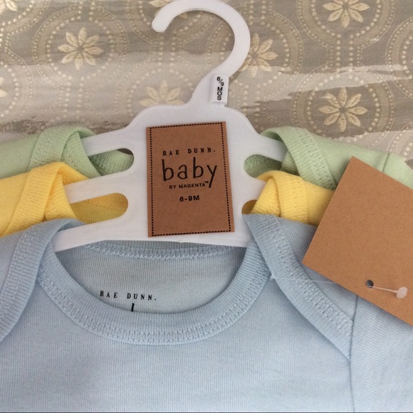 Rae Dunn baby set of 3 onesies - Picture 5 of 6